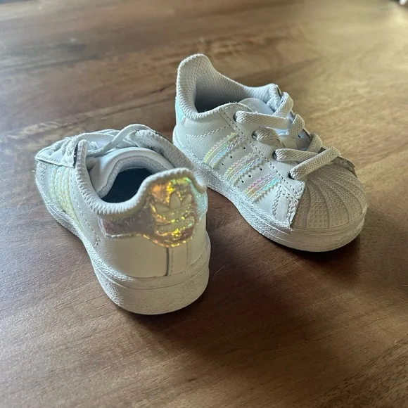 adidas Shoes Baby Walker Whiteiridescent Adidas Superstar